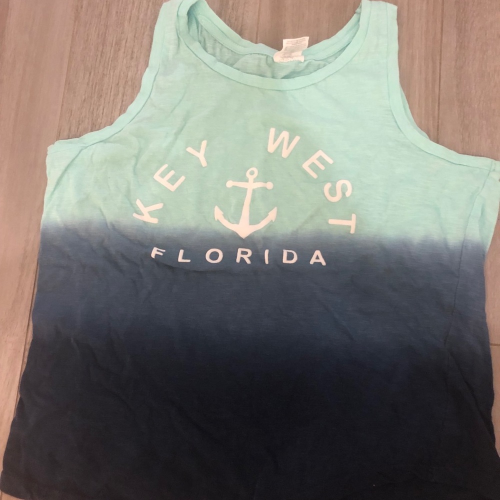 Tie dye “Key West” flowy tank top